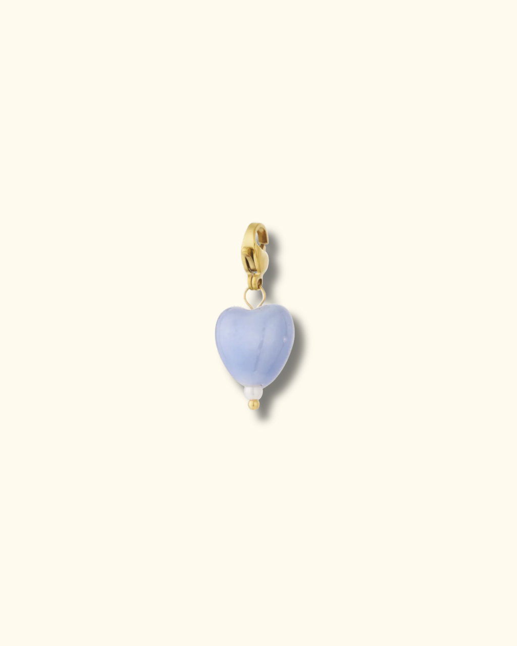 Herz Charm - blau