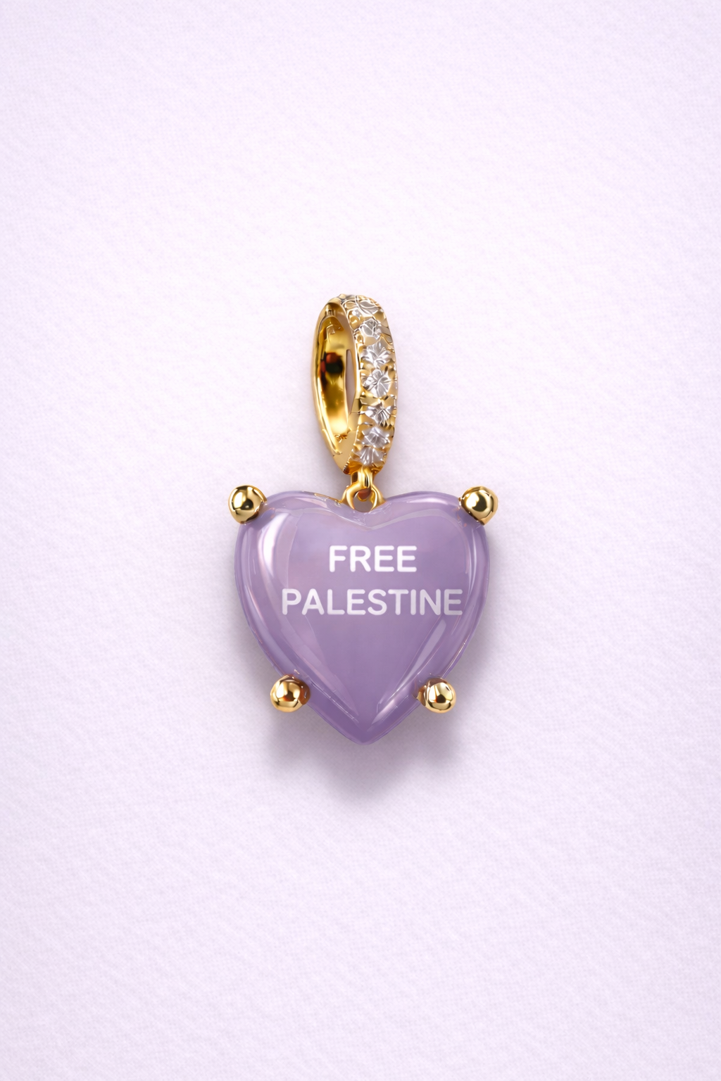 Free Palestine Charm - flieder