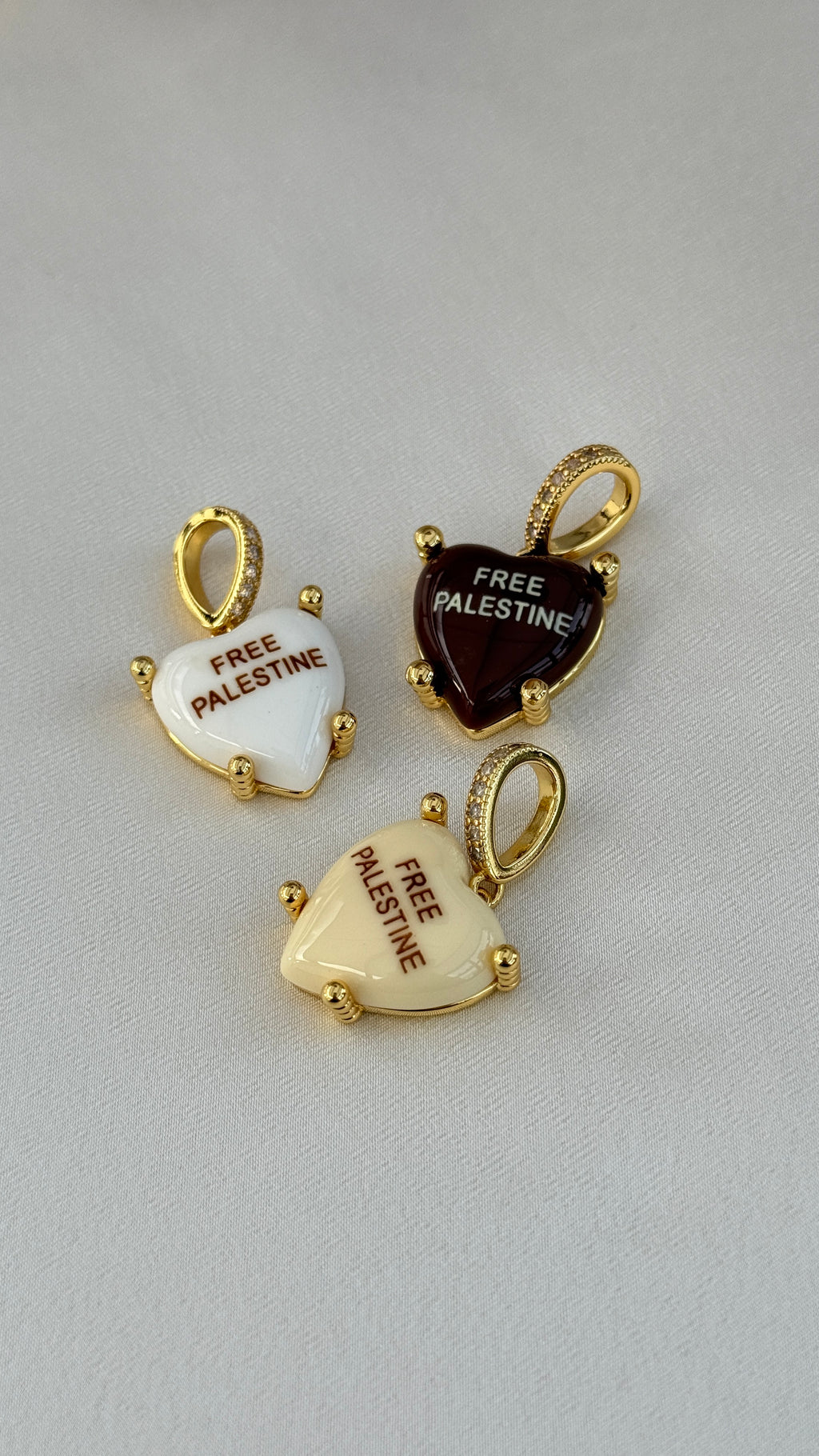 Free Palestine Charm - schwarz